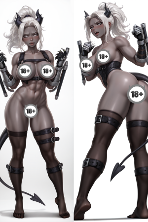 Дакимакура Helltaker Judjment 18+