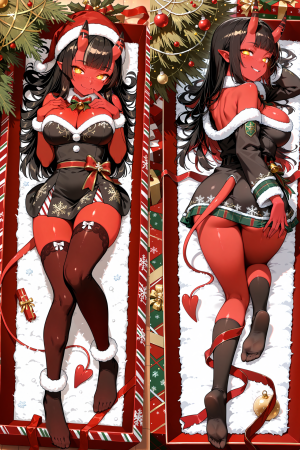 Дакимакура Новогодняя Меру