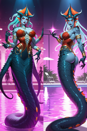 Дакимакура Queen Azshara naga Варкрафт