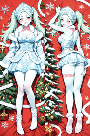 Дакимакура Ребекка Новый Год Снегурочка