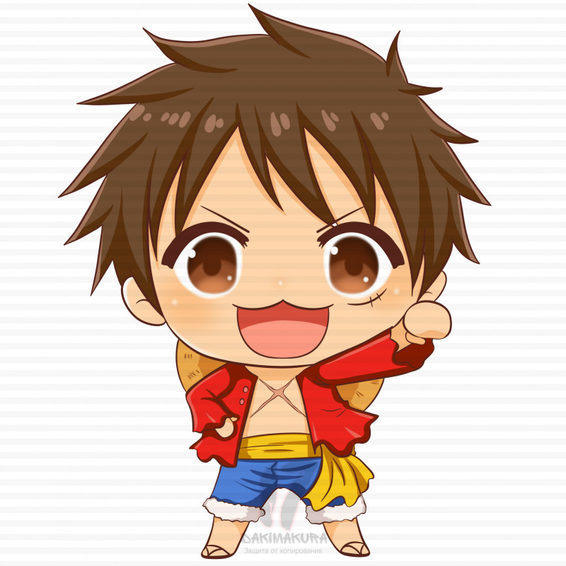 Чиби - подушка Luffy One Piece